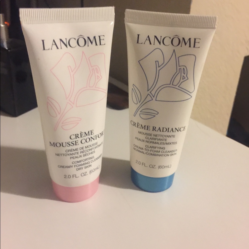 Lancôme facial cleansers.